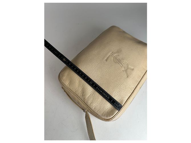 Vintage Yves Saint Laurent Ledertasche Beige - Ansicht 15
