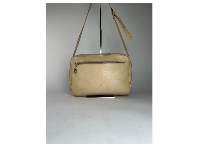 Vintage Yves Saint Laurent Ledertasche Beige - Ansicht 2