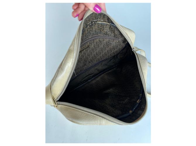 Vintage Yves Saint Laurent Ledertasche Beige - Ansicht 6