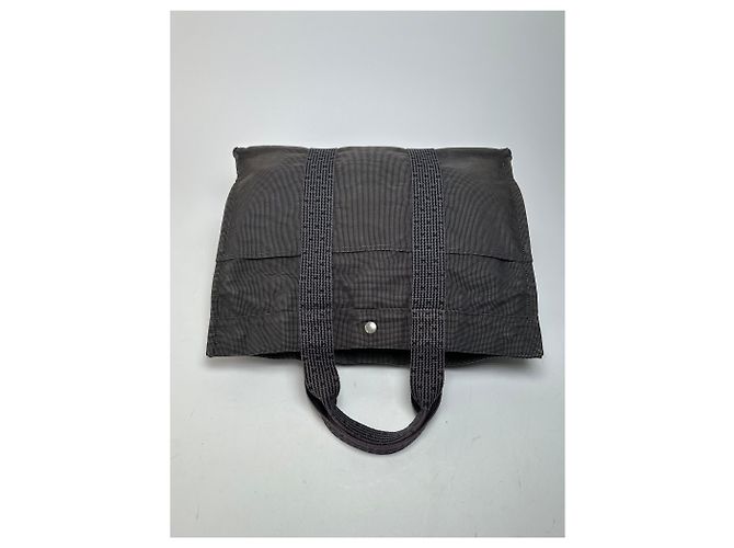 Vintage Hermès Handtasche Anthrazit Anthrazitgrau - Ansicht 3