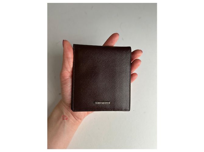 Vintage Givenchy Leather Card Holder Brown - view 3