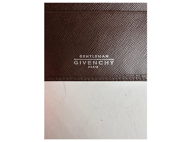 Vintage Givenchy Leather Card Holder Brown - view 5