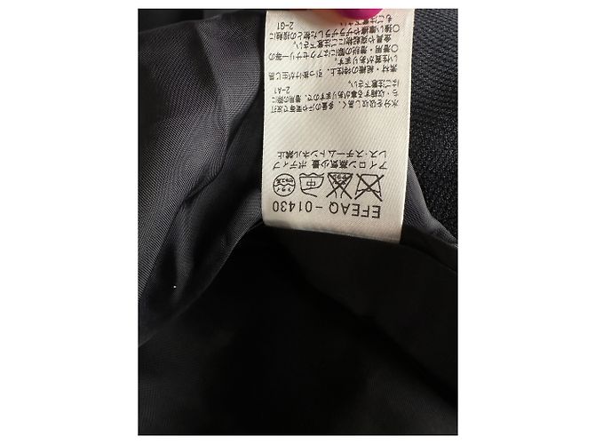 Vintage Courreges Wollkleid Navy M Marineblau - Ansicht 11