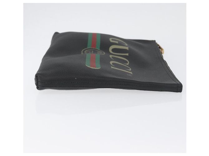 Borsa a mano in pelle nera GUCCI 500981 Auth BSZ359 Nero - vista 3