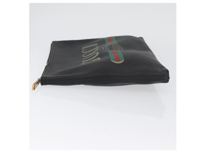 Borsa a mano in pelle nera GUCCI 500981 Auth BSZ359 Nero - vista 4