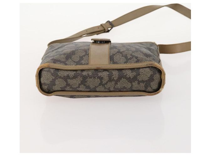 Borsa a Spalla SAINT LAURENT PVC 4 Set Grigio Bianco Auth fm5241 Marrone - vista 12