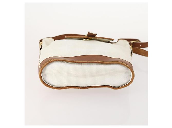 Borsa a Spalla SAINT LAURENT PVC 4 Set Grigio Bianco Auth fm5241 Marrone - vista 6