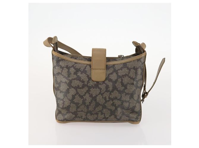 Borsa a Spalla SAINT LAURENT PVC 4 Set Grigio Bianco Auth fm5241 Marrone - vista 9