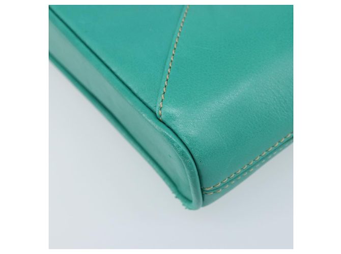 Céline Borsa a Spalla CELINE in Pelle Oro Verde Smeraldo Autentica bs34009 D'oro - vista 15