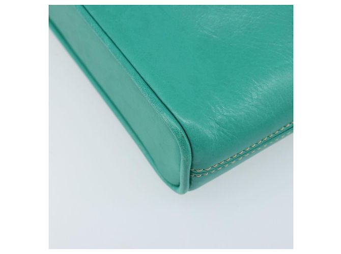 Céline Borsa a Spalla CELINE in Pelle Oro Verde Smeraldo Autentica bs34009 D'oro - vista 17