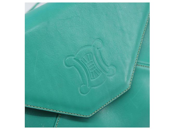 Céline Borsa a Spalla CELINE in Pelle Oro Verde Smeraldo Autentica bs34009 D'oro - vista 18