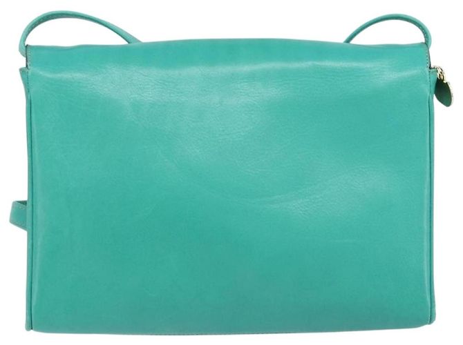 Céline Borsa a Spalla CELINE in Pelle Oro Verde Smeraldo Autentica bs34009 D'oro - vista 2