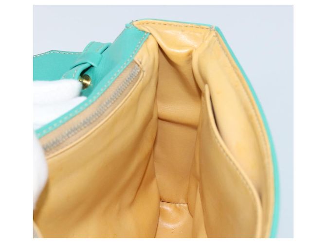 Céline Borsa a Spalla CELINE in Pelle Oro Verde Smeraldo Autentica bs34009 D'oro - vista 20