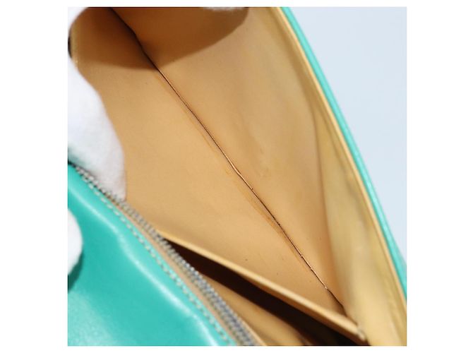 Céline Borsa a Spalla CELINE in Pelle Oro Verde Smeraldo Autentica bs34009 D'oro - vista 24