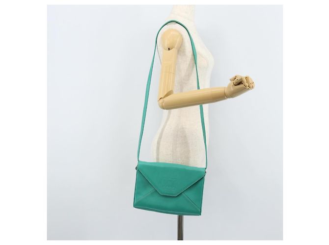 Céline Borsa a Spalla CELINE in Pelle Oro Verde Smeraldo Autentica bs34009 D'oro - vista 25
