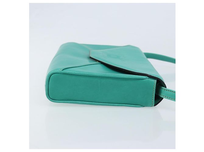 Céline Borsa a Spalla CELINE in Pelle Oro Verde Smeraldo Autentica bs34009 D'oro - vista 3