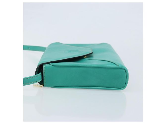 Céline Borsa a Spalla CELINE in Pelle Oro Verde Smeraldo Autentica bs34009 D'oro - vista 4