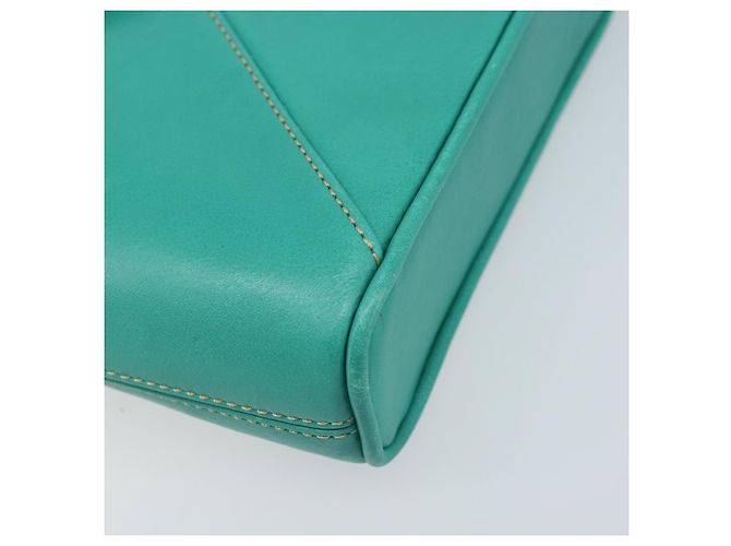 Céline Borsa a Spalla CELINE in Pelle Oro Verde Smeraldo Autentica bs34009 D'oro - vista 9