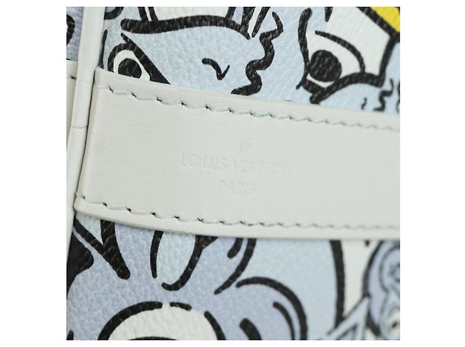 LOUIS VUITTON Borsa Keepall Bandoulière 50 Monogram Comics M21863 Auth LNZ784SM Bianco - vista 21