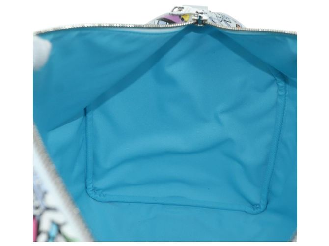 LOUIS VUITTON Borsa Keepall Bandoulière 50 Monogram Comics M21863 Auth LNZ784SM Bianco - vista 26