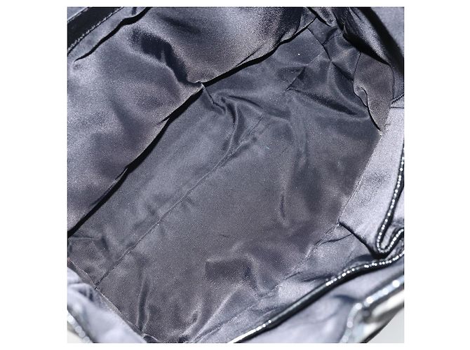 Borsa Tote Nova Check in nylon nero e argento di BURBERRY Auth bs33871 - vista 11