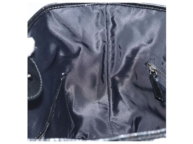 Borsa Tote Nova Check in nylon nero e argento di BURBERRY Auth bs33871 - vista 19