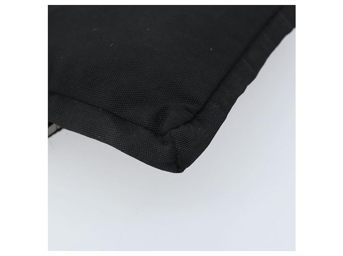 Borsa a vita GUCCI in nylon nero argento 28566 Auth 174041 - vista 16