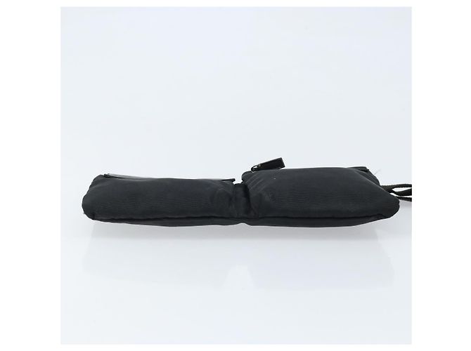 Borsa a vita GUCCI in nylon nero argento 28566 Auth 174041 - vista 5