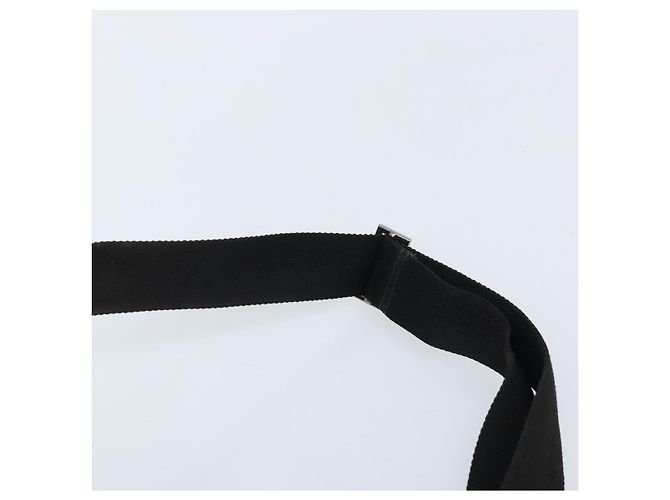 Borsa a vita GUCCI in nylon nero argento 28566 Auth 174041 - vista 8
