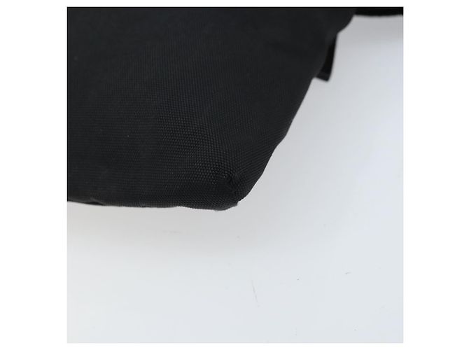 Borsa a vita GUCCI in nylon nero argento 28566 Auth 174041 - vista 9