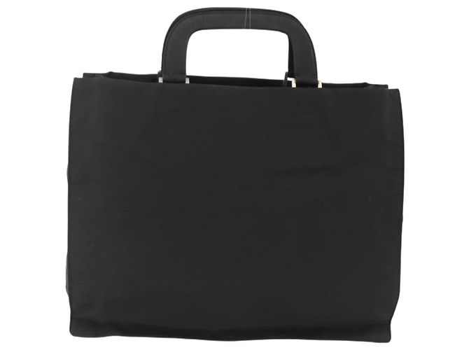 PRADA Handtasche aus Nylon Schwarz Silber Auth BSZ285 - Ansicht 2