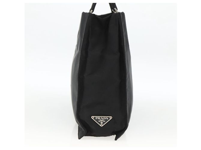 PRADA Handtasche aus Nylon Schwarz Silber Auth BSZ285 - Ansicht 3