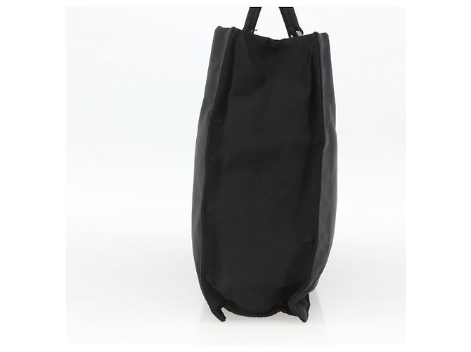 PRADA Handtasche aus Nylon Schwarz Silber Auth BSZ285 - Ansicht 4