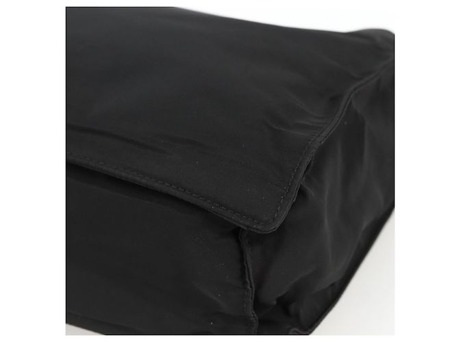 PRADA Handtasche aus Nylon Schwarz Silber Auth BSZ285 - Ansicht 9