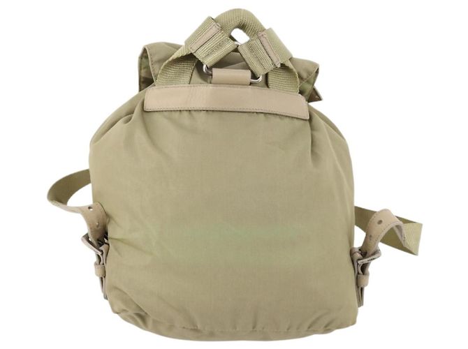 PRADA Backpack Nylon Beige Silver Auth bs33449 Silvery - view 2