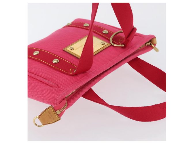 LOUIS VUITTON Antigua Cabas PM Borsa a Mano Rosso Rosa M40088 LV Auth ARZ084 - vista 6