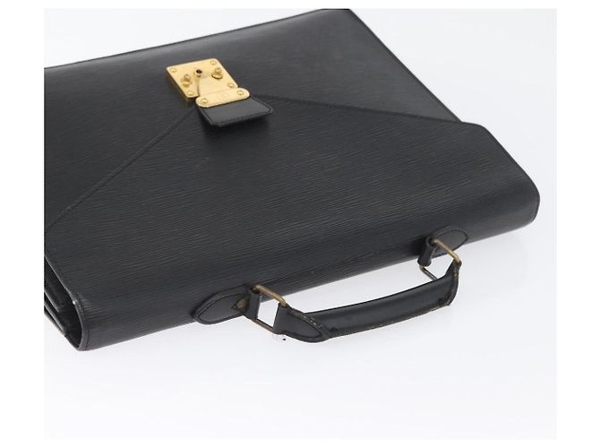 LOUIS VUITTON Epi Serviette Conseiller Borsa Business Nera M54422 LV Auth bs33953 Nero - vista 6