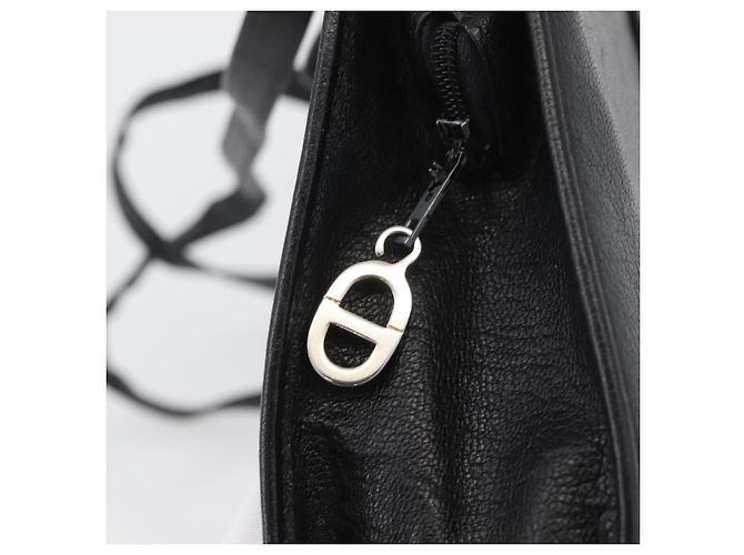 Borsa a Spalla Christian Dior in Pelle Nera e Oro Auth BSZ005 Nero D'oro - vista 10