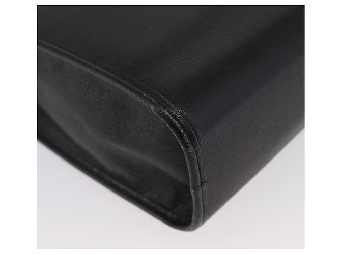 Borsa a Spalla Christian Dior in Pelle Nera e Oro Auth BSZ005 Nero D'oro - vista 14