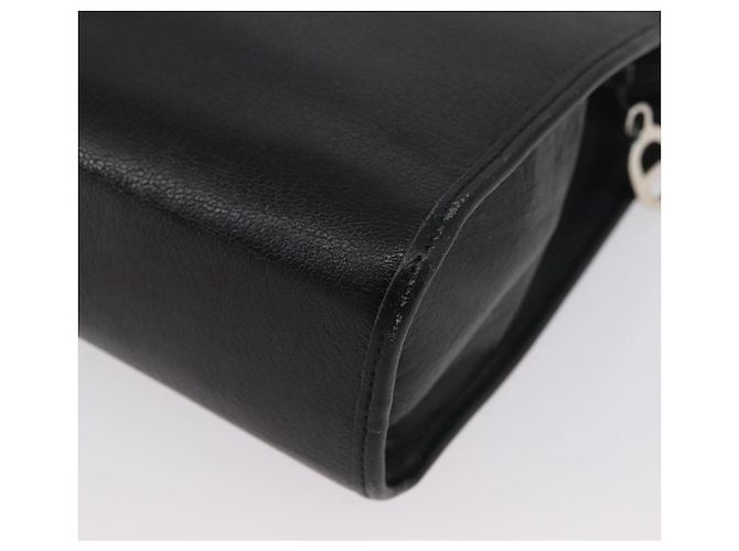 Borsa a Spalla Christian Dior in Pelle Nera e Oro Auth BSZ005 Nero D'oro - vista 15