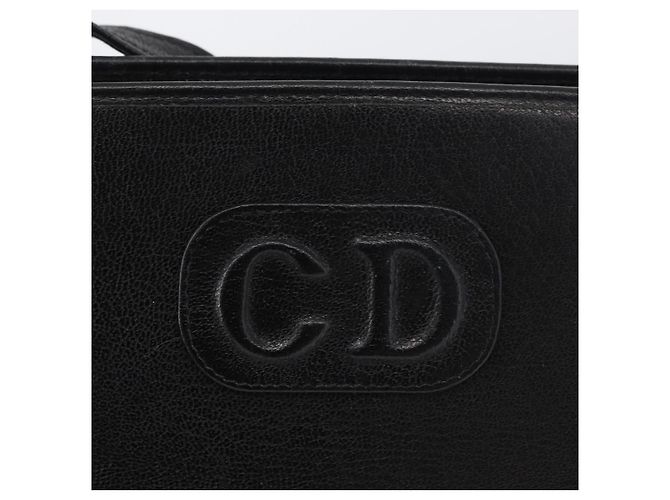 Borsa a Spalla Christian Dior in Pelle Nera e Oro Auth BSZ005 Nero D'oro - vista 16