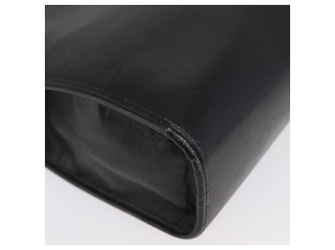 Borsa a Spalla Christian Dior in Pelle Nera e Oro Auth BSZ005 Nero D'oro - vista 9