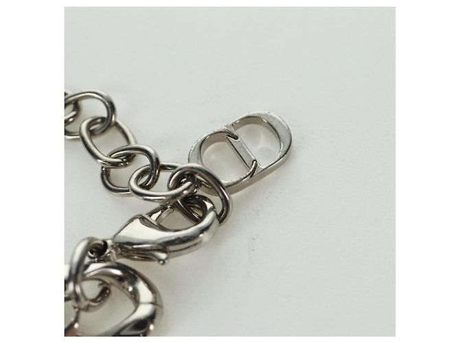 Collana in metallo corsivo Christian Dior Argento Auth LNZ749M - vista 11