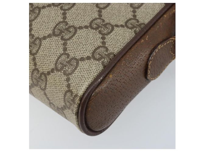 Borsa a Spalla Gucci GG Supreme Web Sherry Line PVC Beige 116 02 089 Auth ka3157 - vista 15