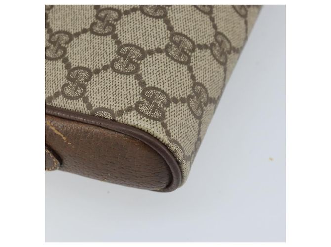 Borsa a Spalla Gucci GG Supreme Web Sherry Line PVC Beige 116 02 089 Auth ka3157 - vista 16