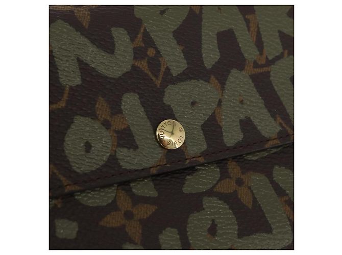 LOUIS VUITTON Graffiti Porte Monnaie Credit Wallet Khaki M92188 Auth BSZ567V Monogram - view 17