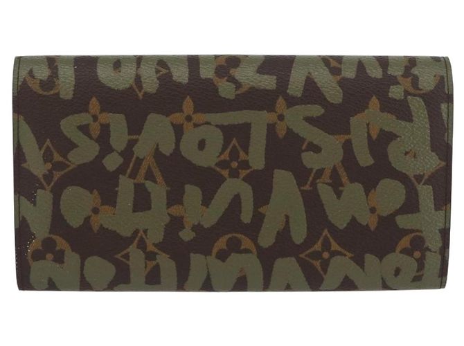 LOUIS VUITTON Graffiti Porte Monnaie Credit Wallet Khaki M92188 Auth BSZ567V Monogram - view 2