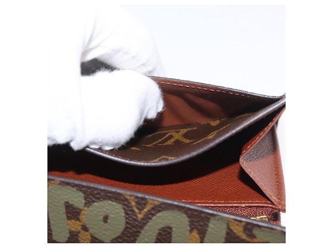 LOUIS VUITTON Graffiti Porte Monnaie Credit Wallet Khaki M92188 Auth BSZ567V Monogram - view 21