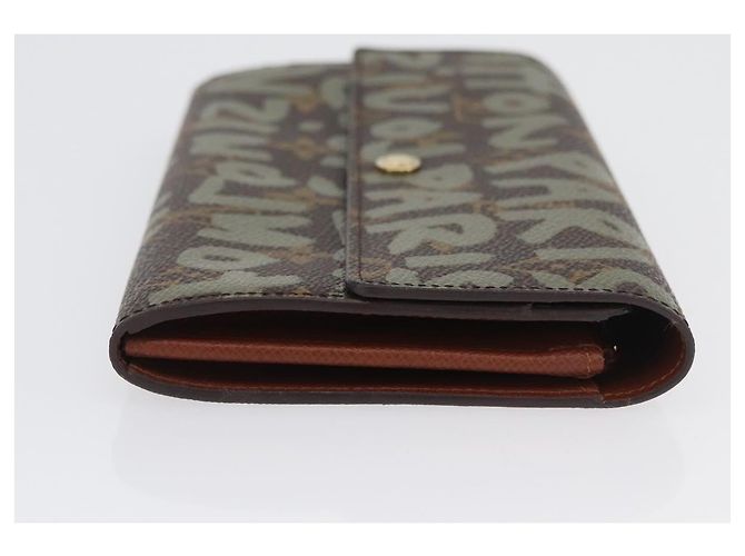 LOUIS VUITTON Graffiti Porte Monnaie Credit Wallet Khaki M92188 Auth BSZ567V Monogram - view 3