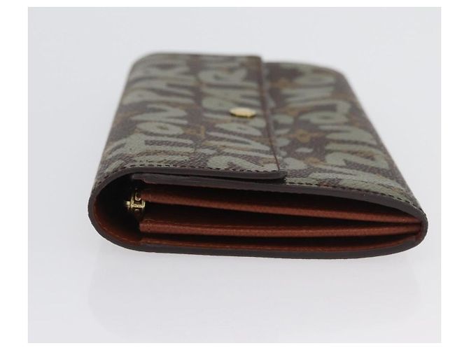 LOUIS VUITTON Graffiti Porte Monnaie Credit Wallet Khaki M92188 Auth BSZ567V Monogram - view 4
